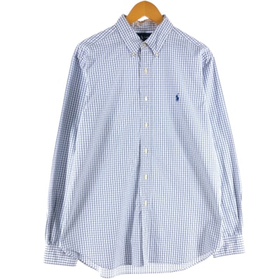 古着 ラルフローレン Ralph Lauren CLASSIC FIT 長袖 ボタンダウンチェックシャツ メンズXL相当/eaa536503