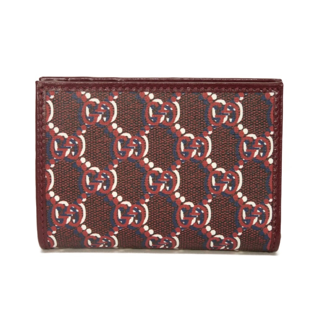 GUCCI グッチ GGシャドウ ミディアム ウォレット 現行 GGスプリーム ボルドー スナップボタン 札入れ カードケース コインケース 未使用 GG ロゴ ロッソアンコーラ 二つ折り財布 795060 FADM0 6242