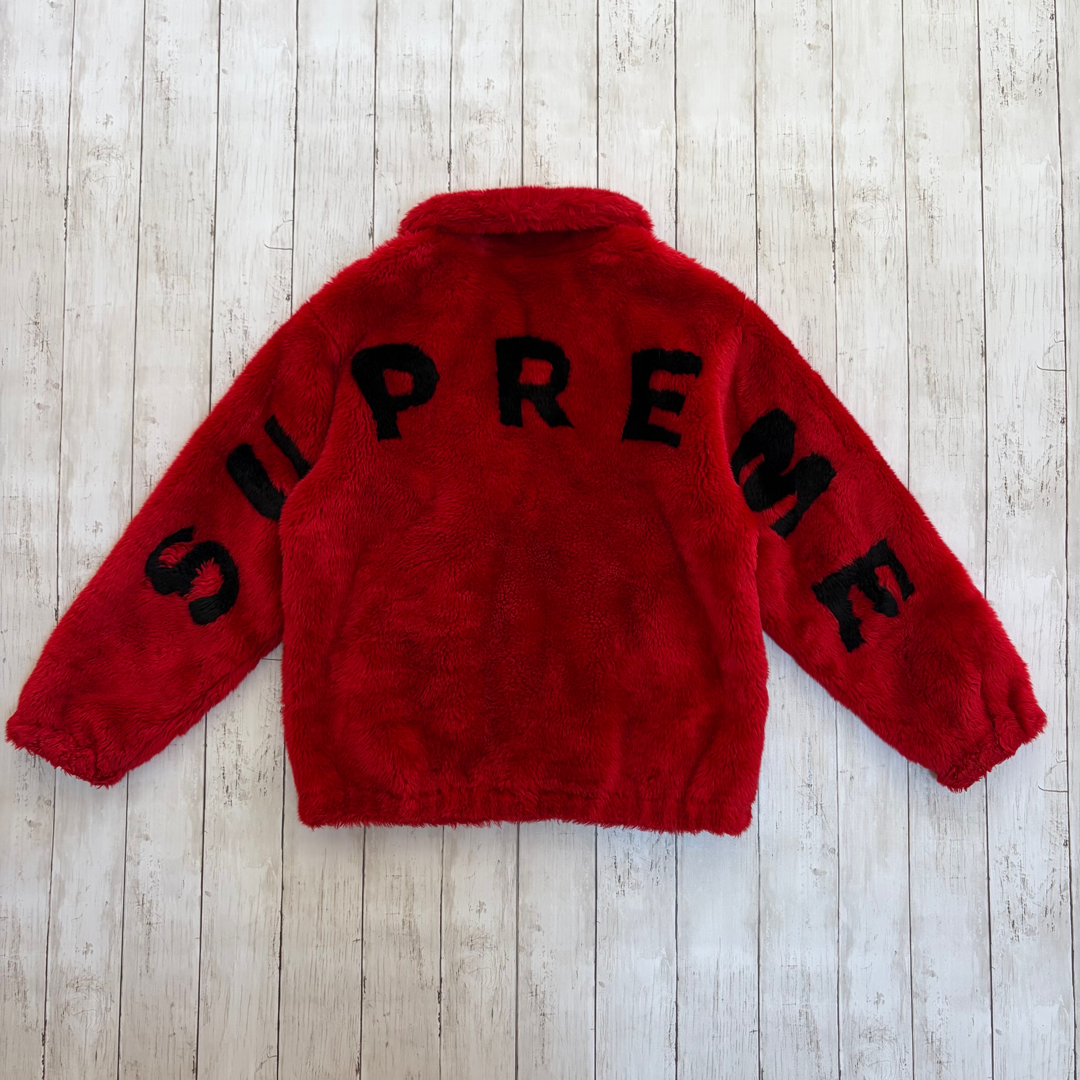 Supreme Faux Fur Bomber Jacket "Red"