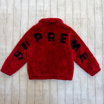 Supreme Faux Fur Bomber Jacket "Red"