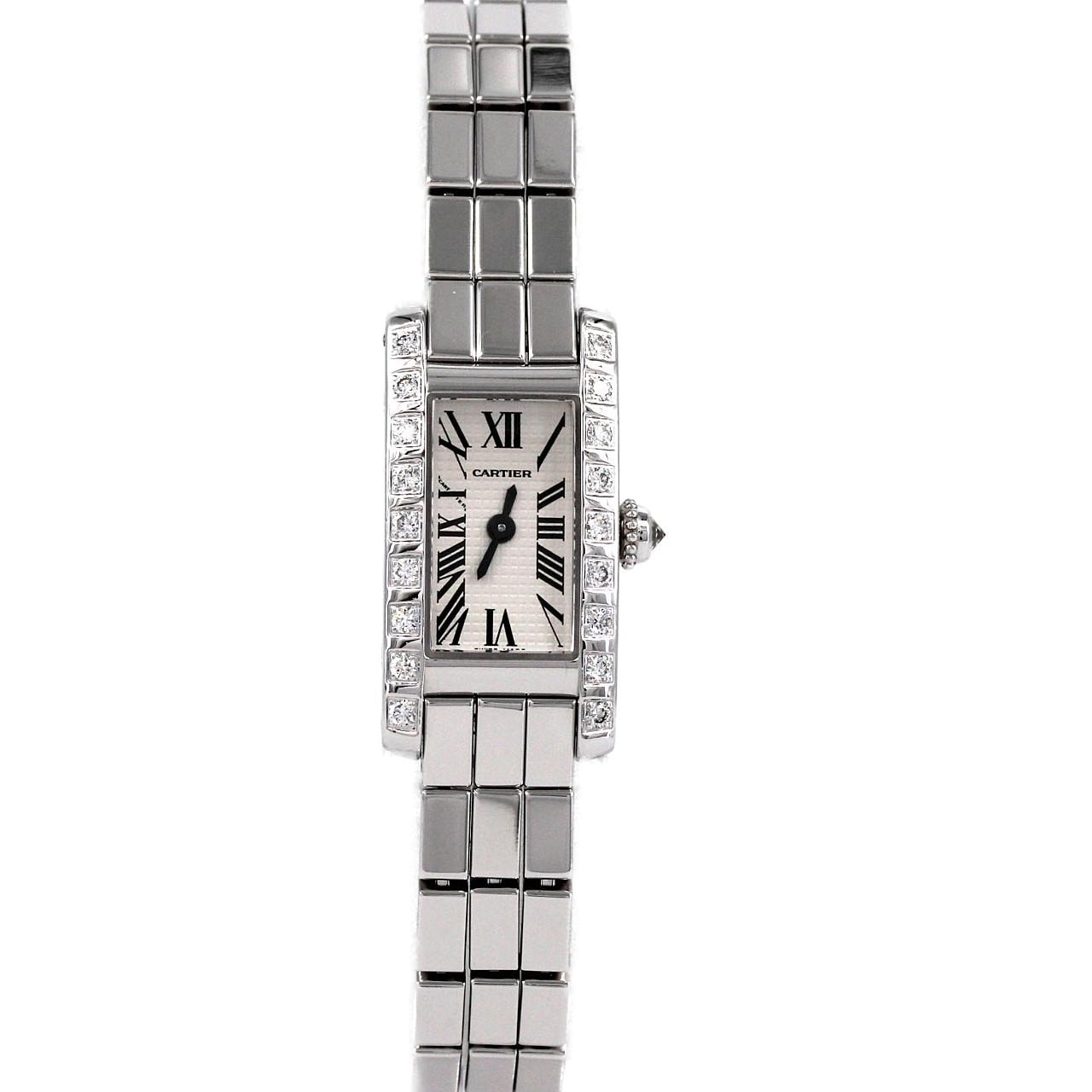 カルティエ タンクアロンジェラニエールSM WG/D WJ2003W3 WG クォーツ