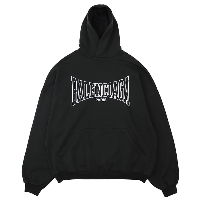 【極美品】BALENCIAGA バレンシアガ ロゴ プリント スウェット サイズ XS メンズ レディース ユニセックス コットン100% プルオーバー トレーナー トップス チャコール ポルトガル製