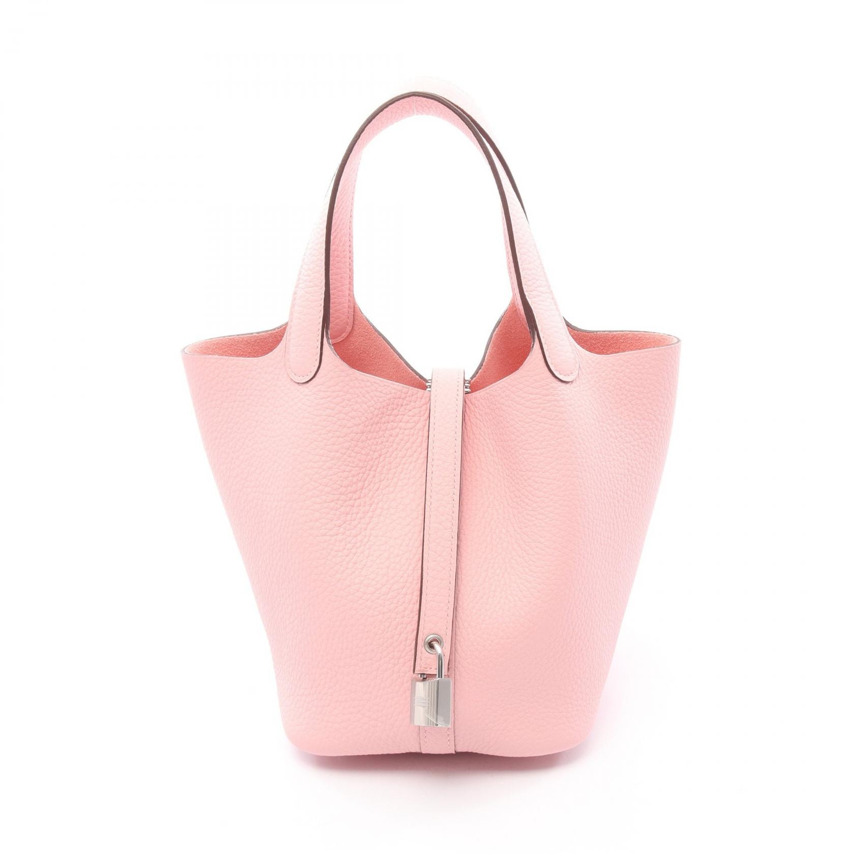 エルメス HERMES ピコタンロックPM ハンドバッグ バッグ レザー トリヨンクレマンス トリヨンクレマンス ローズサクラ K刻印(2025年製造) レディース ピンク系 【中古】