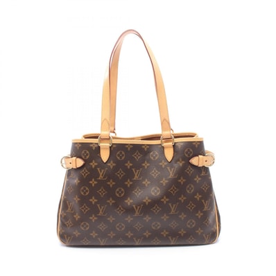 ルイ・ヴィトン LOUIS VUITTON バティニョール オリゾンタル ショルダーバッグ バッグ PVCコーティングキャンバス レザー モノグラム レディース ブラウン系 M51154 【中古】