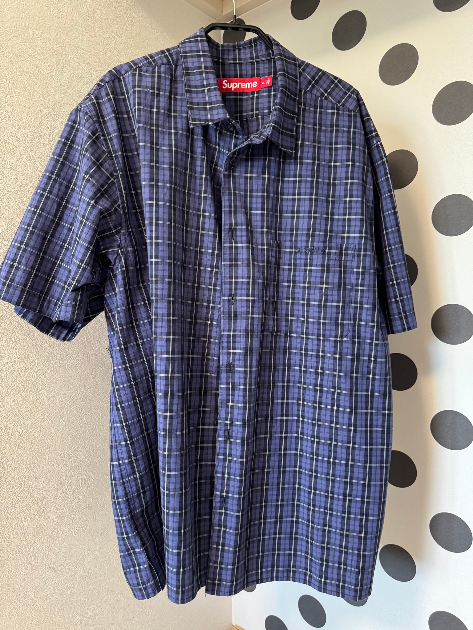 Supreme Loose Fit Mini Plaid S/S Shirt 