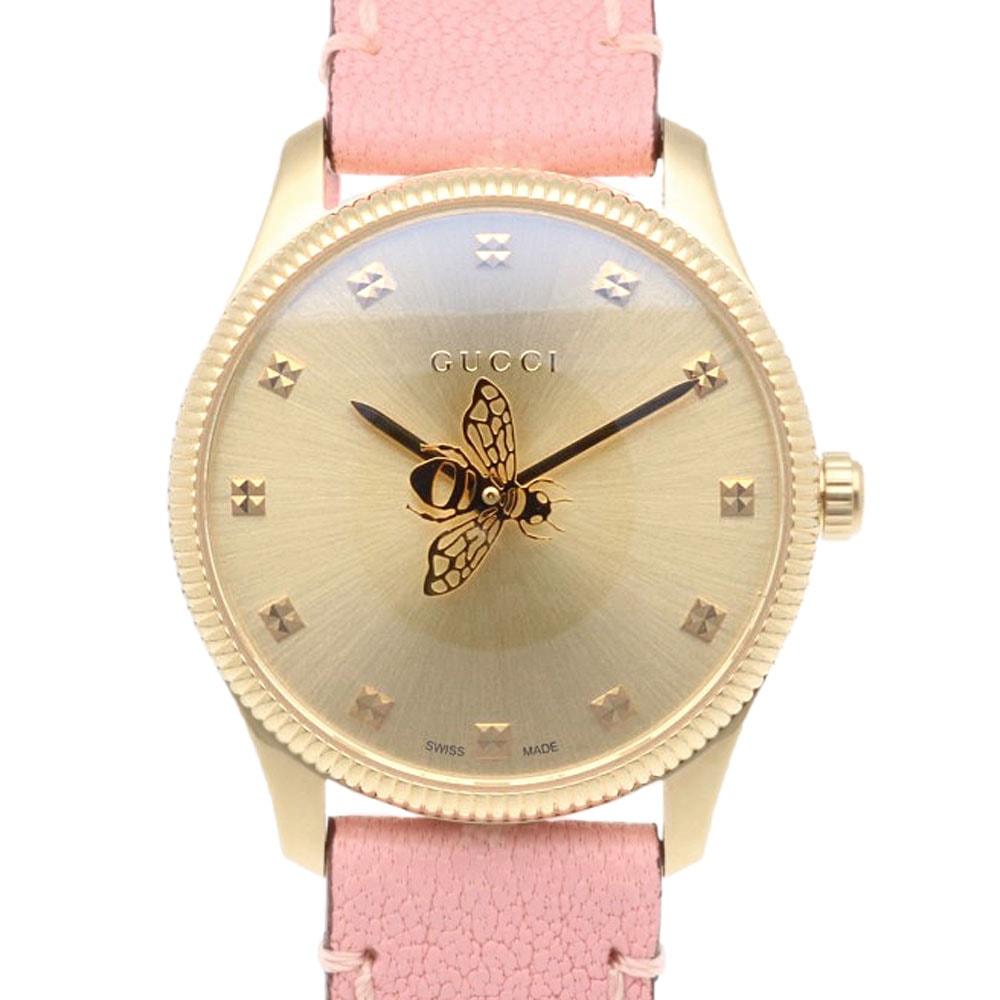 グッチ Gタイムレス 腕時計 時計 GP 126.5 クオーツ レディース 1年保証 GUCCI  中古
