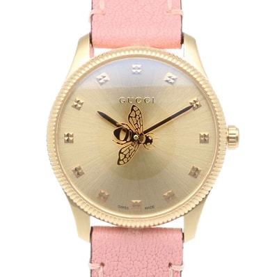 グッチ Gタイムレス 腕時計 時計 GP 126.5 クオーツ レディース 1年保証 GUCCI 中古