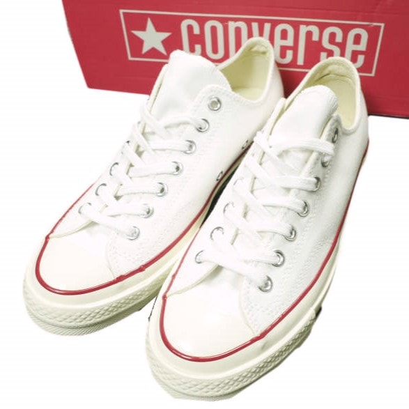 未使用 デッドストック品 CONVERSE コンバース CT70 CHUCK TAYLOR ALL STAR 1970 OX チャックテイラー オールスター キャンバス 149448C US8.5(27cm) WHITE ローカット スニーカー シューズ