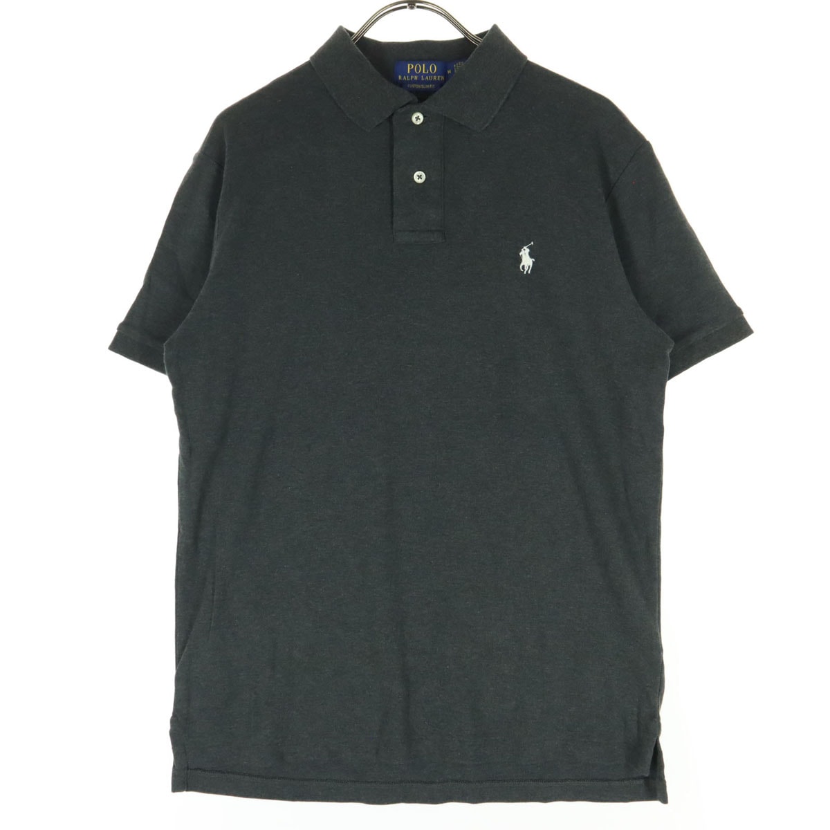 美品 POLO RALPH LAUREN ポロラルフローレン 半袖 ポロシャツ M グレー