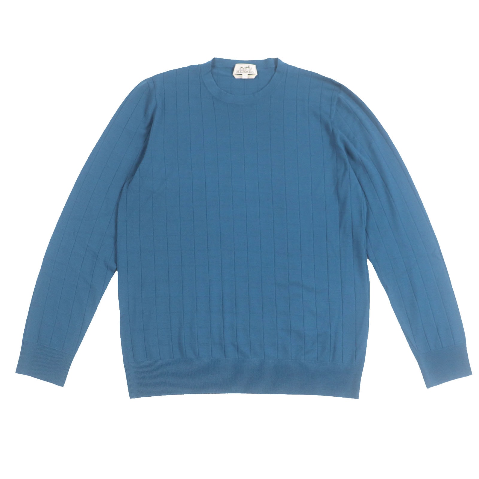 美品 エルメス ニット ネイビー メンズ L