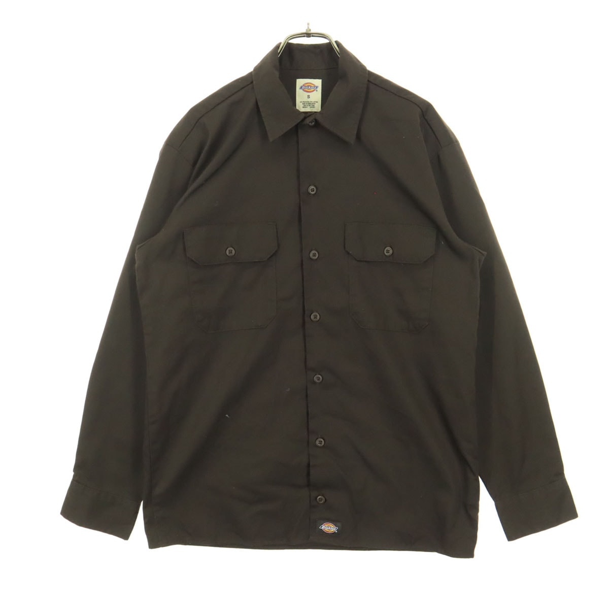 美品 Dickies ディッキーズ 長袖 シャツジャケット S ブラウン