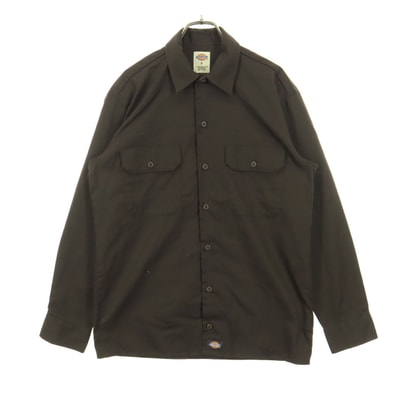 美品 Dickies ディッキーズ 長袖 シャツジャケット S ブラウン