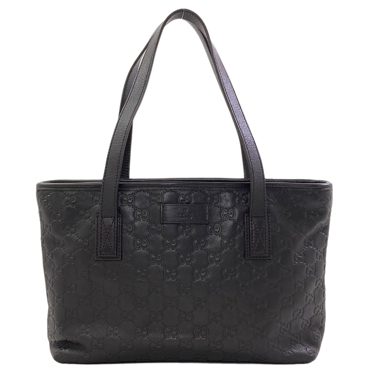 GUCCI グッチ 211133 GGシグネチャー シマ トートバッグ レザー レディース [中古]
