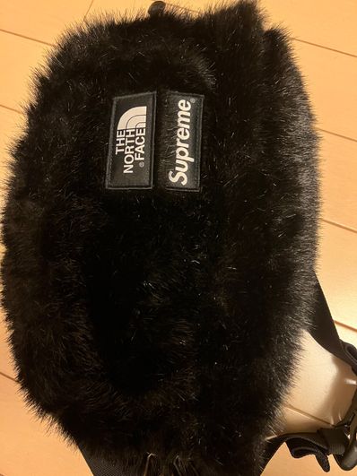 Supreme x The North Face Faux Fur Waist Bag "Black" NM82093I / NF0A5G87