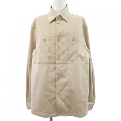 ルイヴィトン LOUIS VUITTON フロックカジュアルコットンオーバーシャツ HQB45WFUG ジャケット