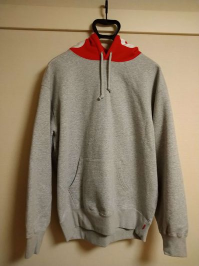 Supreme Contrast Hooded Sweatshirt "Grey"