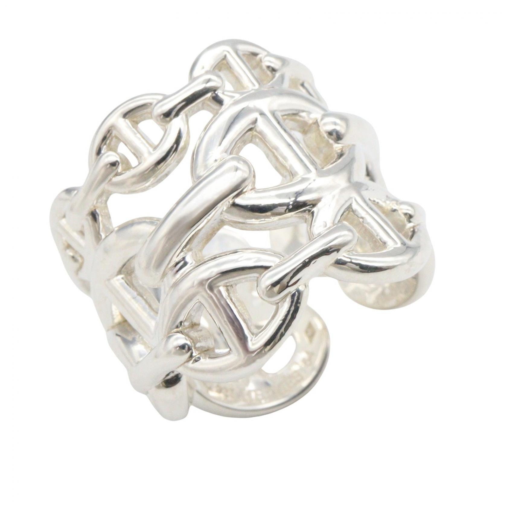 Hermes Chaine D'ancre Enchainee Ring GM Large Model "Silver"