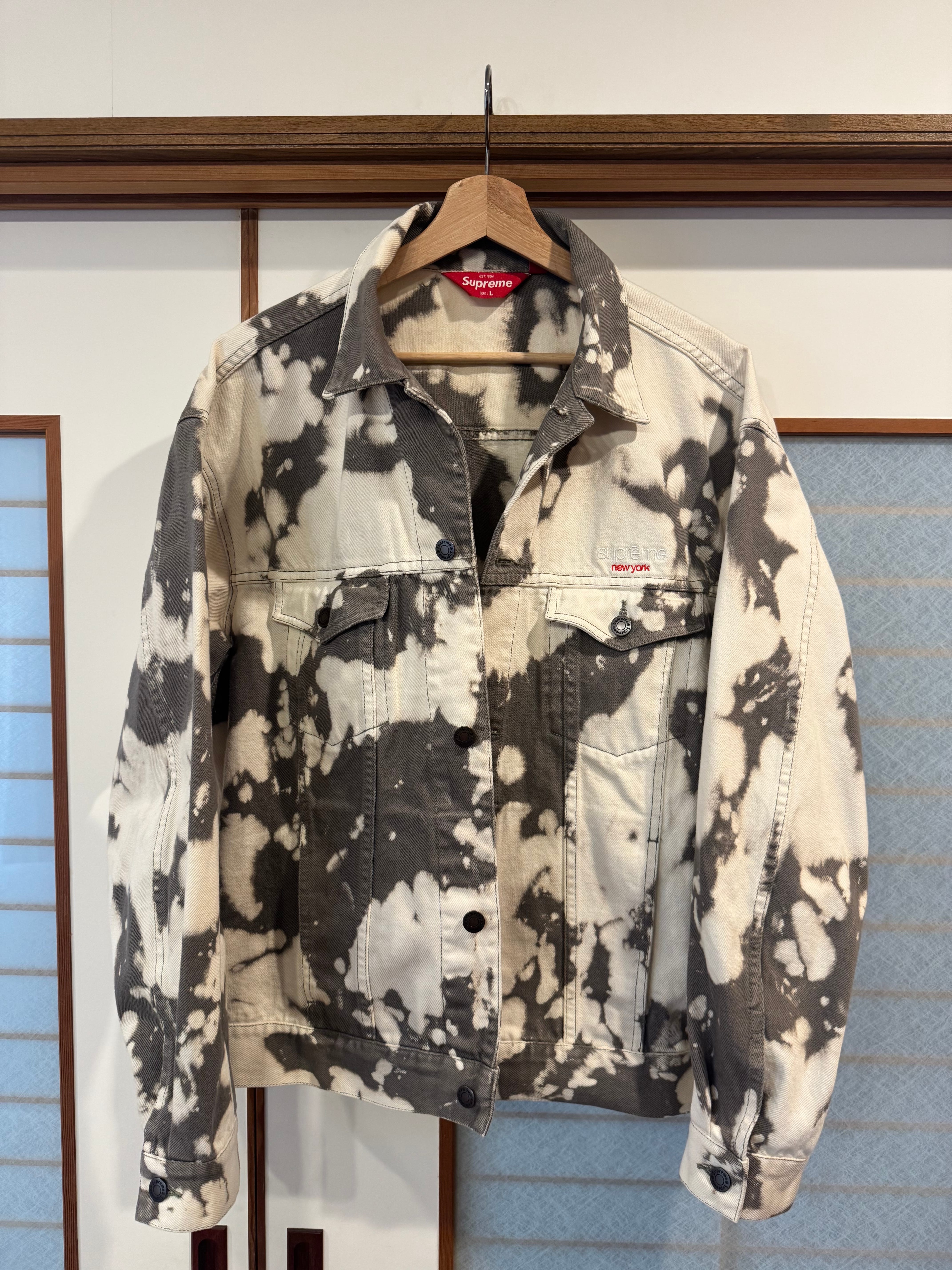 Supreme Denim Trucker Jacket "Bleached" (25SS)