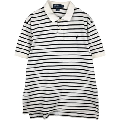 古着 ラルフローレン Ralph Lauren POLO by Ralph Lauren 半袖 ボーダー ポロシャツ メンズXL相当/eaa635138