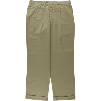 古着 ラルフローレン Ralph Lauren LAUREN ローレン SUPER 100'S ツータック ウールパンツ スラックス メンズw34相当/eaa622118