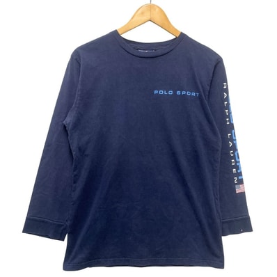 RALPH LAUREN ラルフローレン ポロスポーツ ロング カットソー ネイビー サイズ XL 正規品 / 51158