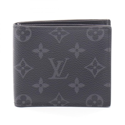 ルイ・ヴィトン LOUIS VUITTON ポルトフォイユ マルコ NM モノグラムエクリプス 二つ折り財布 財布 PVC メンズ ブラック系 M62545 【中古】