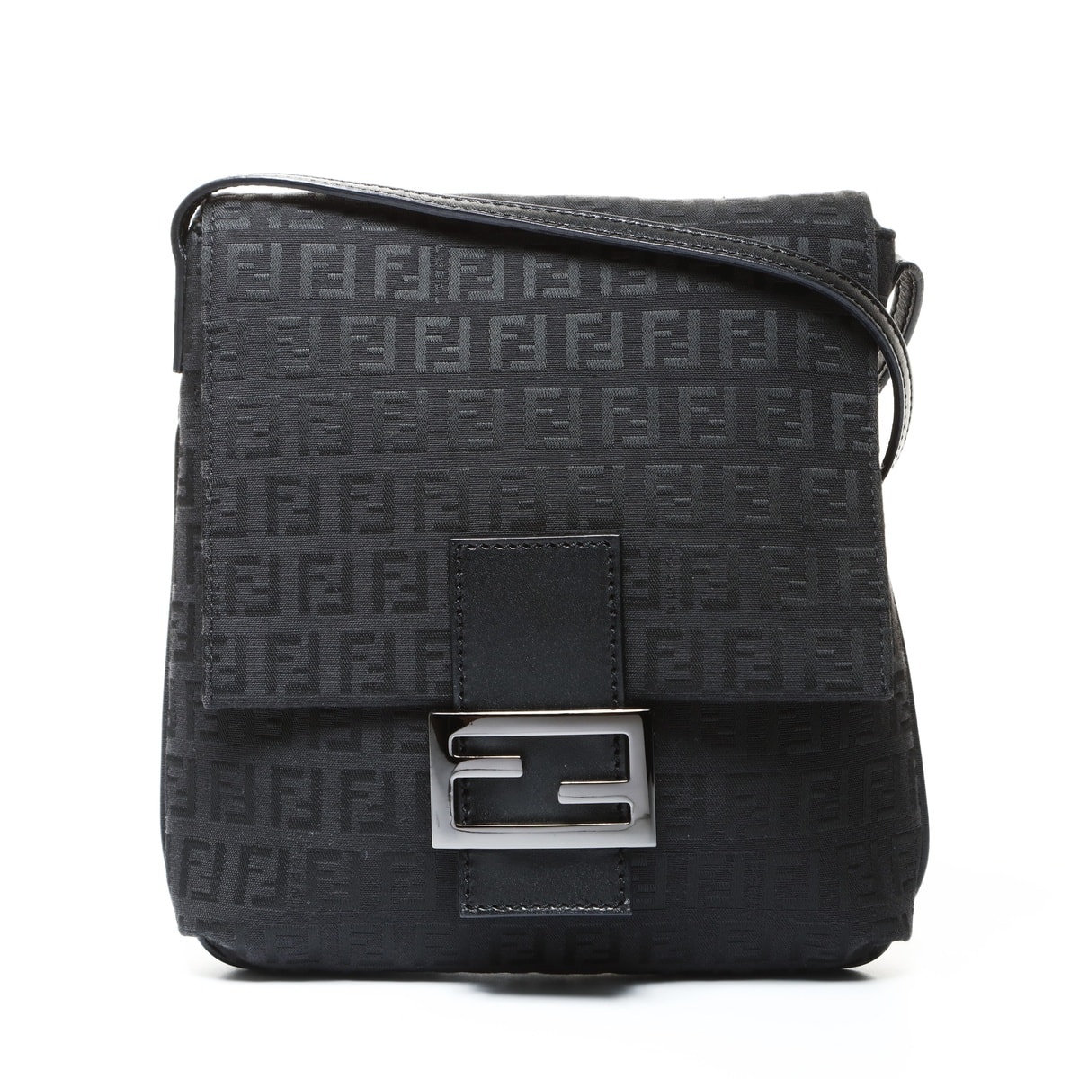 フェンディ FENDI マンマ バケット キャンバス ショルダーバッグ【中古】
