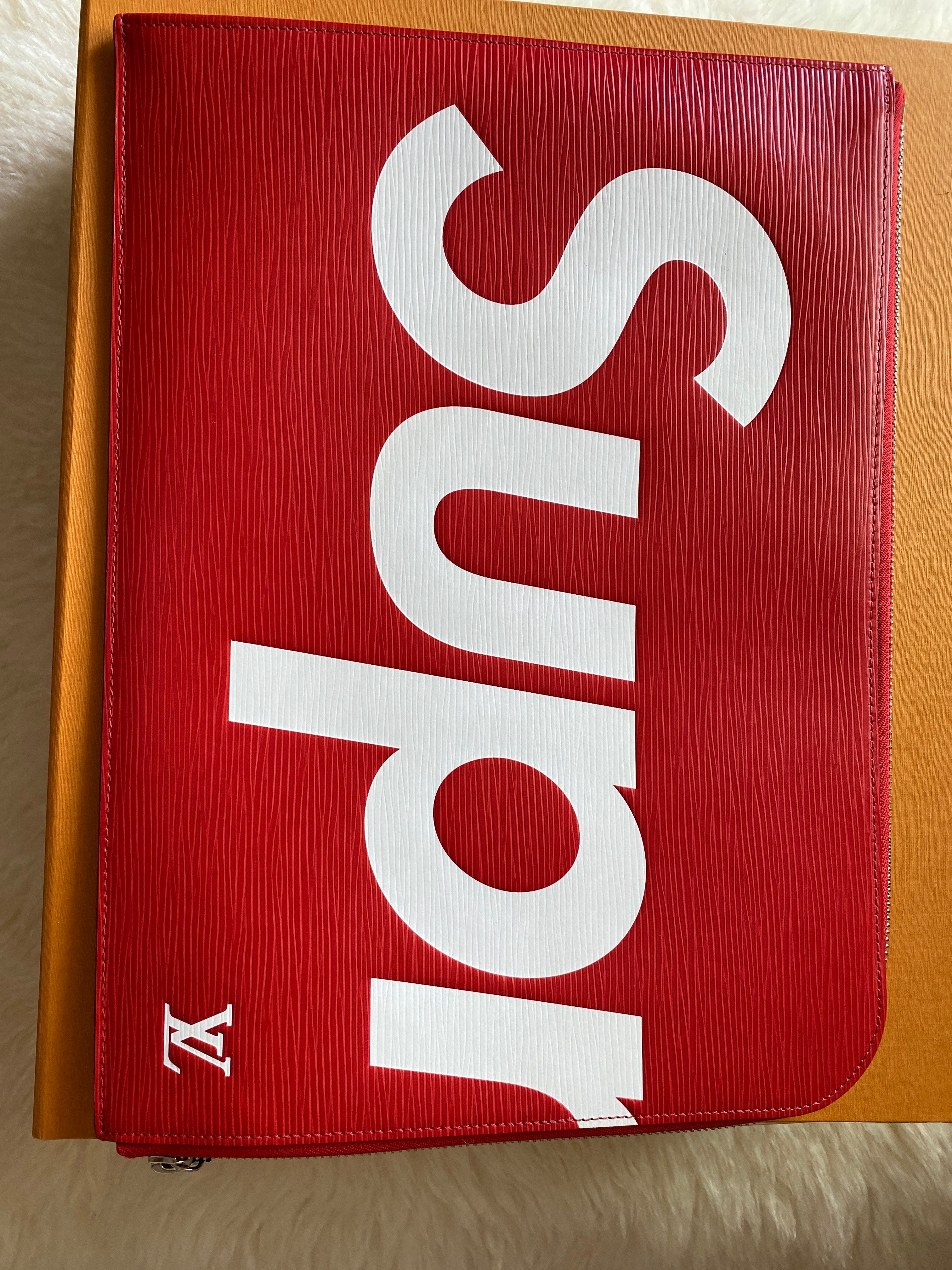 Supreme / Louis Vuitton Pochette Jour GM "Red"