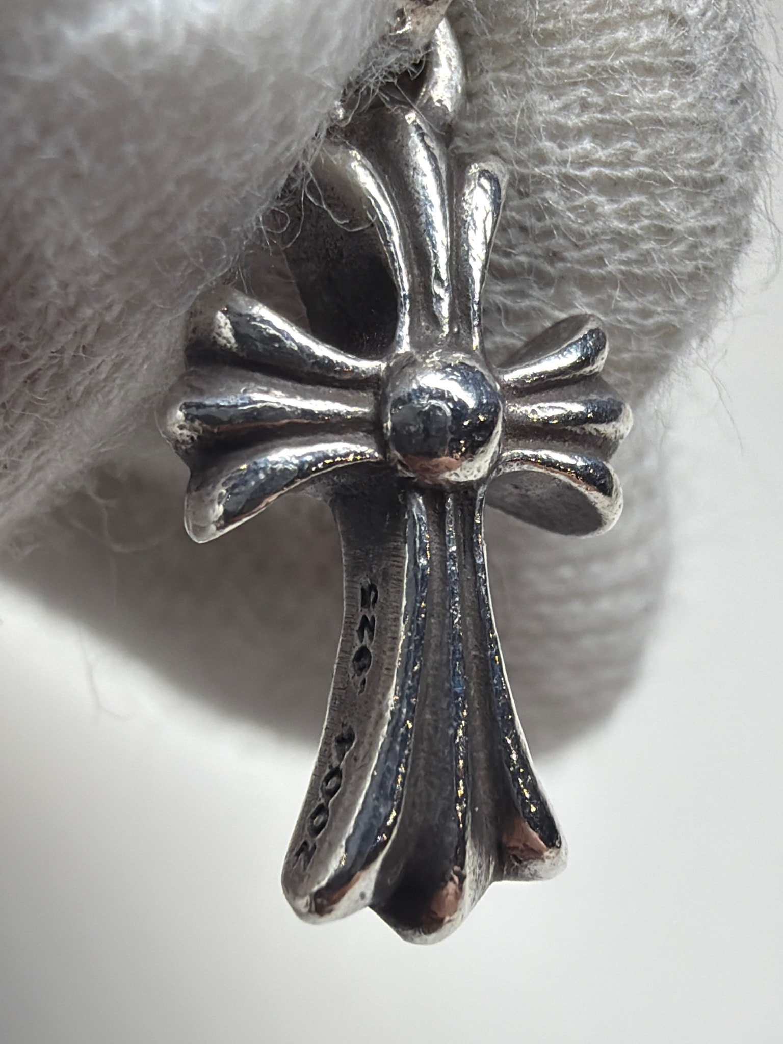 Chrome Hearts Cross Baby Fat Charm "Silver"