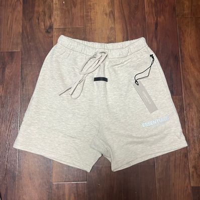 FEAR OF GOD ESSENTIALS SWEATSHORT "Light Heather Oatmeal"