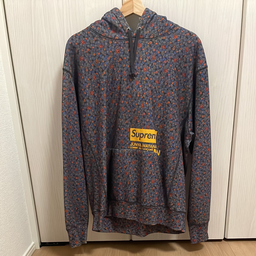 Supreme / JUNYA WATANABE COMME des GARCONS MAN Hooded Sweatshirt "Black Flowers"