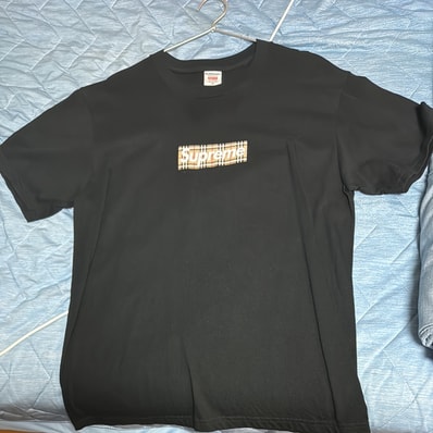 Supreme / Burberry Box Logo Tee "Black"