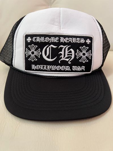 Chrome Hearts Trucker Cap CH "Black/White"
