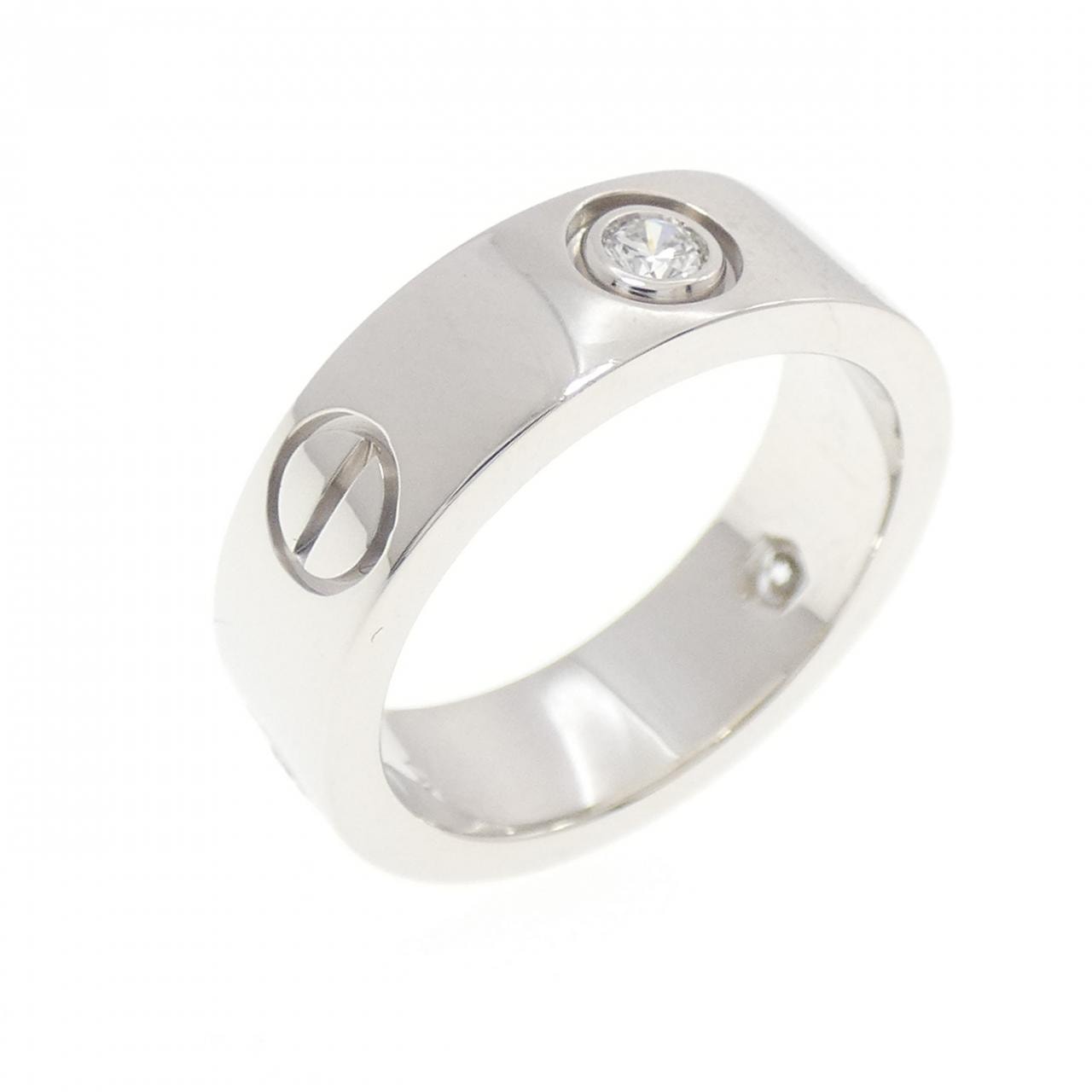 カルティエ ラブ ハーフダイヤ リング