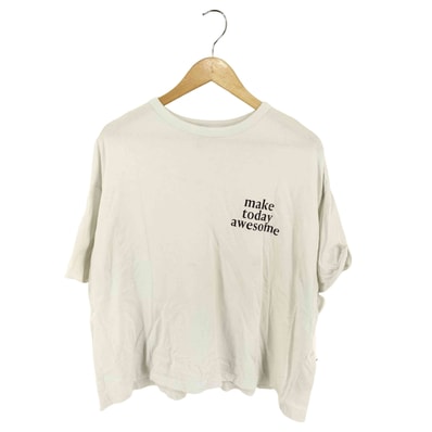 短丈ワイドグラフィックTシャツ【1137349999371】