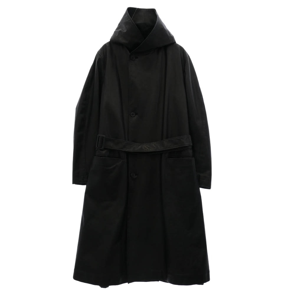Yohji Yamamoto Water-Repellent Nylon Twill Fur Big Mods Coat