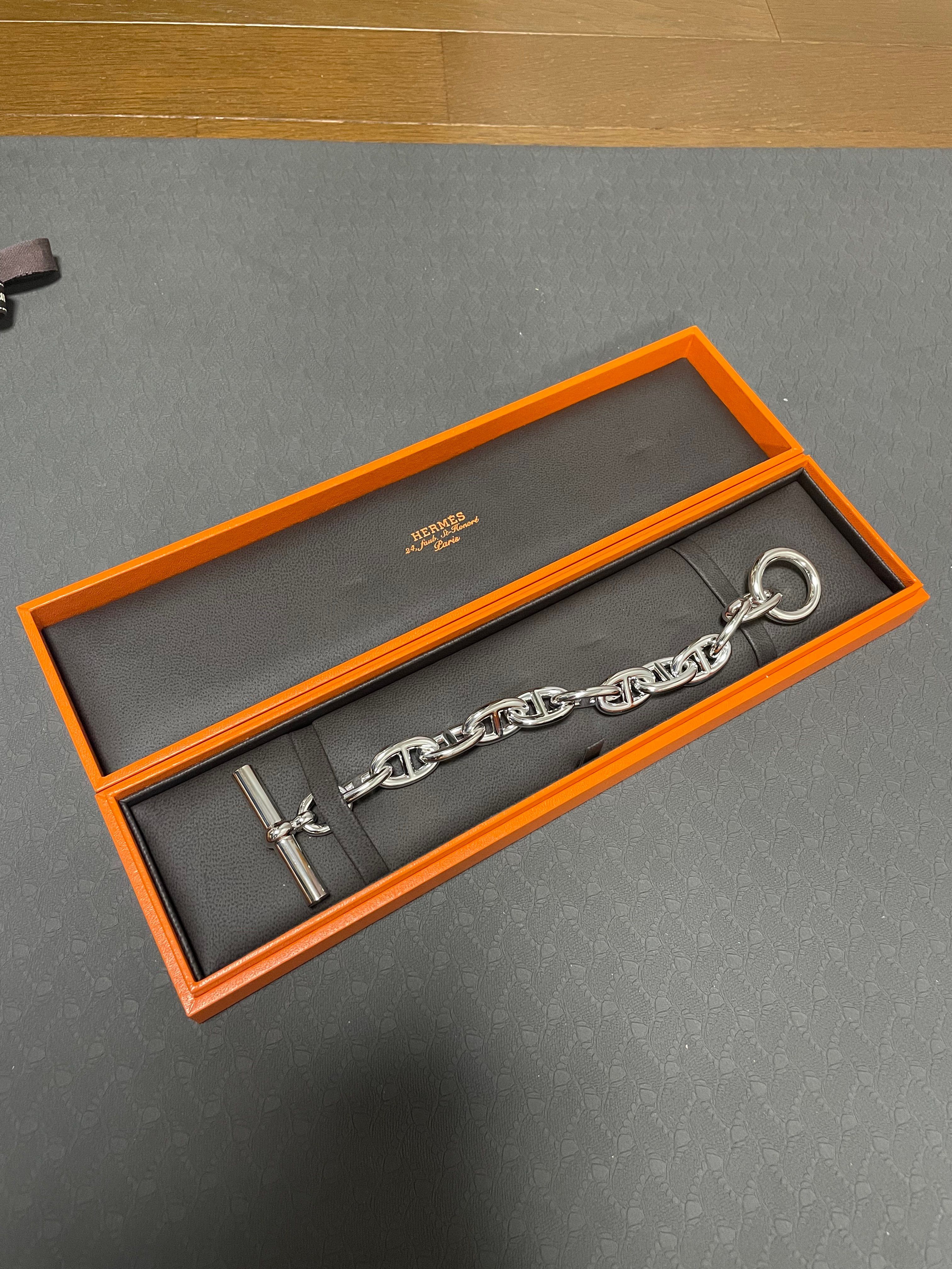 Hermes Chaine D'ancre TGM Bracelet "Silver"