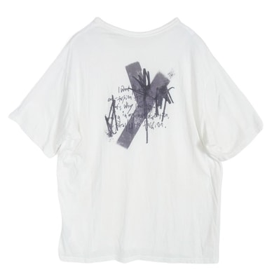 Yohji Yamamoto POUR HOMME ヨウジヤマモトプールオム FP-T68-089 HIGH GAUGE AIRY JERSEY PT SLV T A ハイゲージ エアリージャージー ビッグ 半袖 Tシャツ カットソー 2【中古】