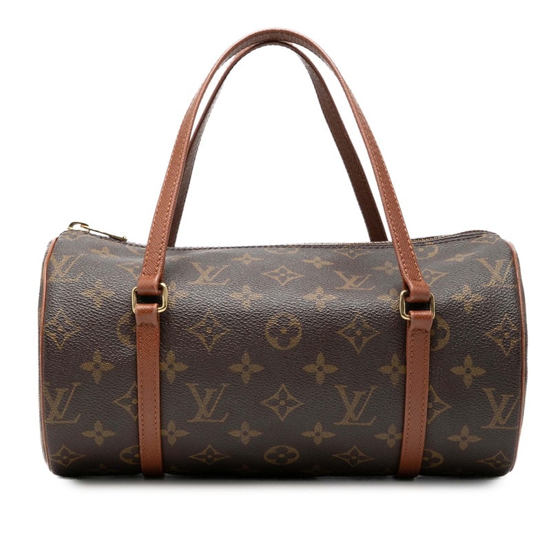 ルイ ヴィトン モノグラム パピヨン26 ハンドバッグ M51366 ブラウン PVC レザー レディース LOUIS VUITTON 【中古】