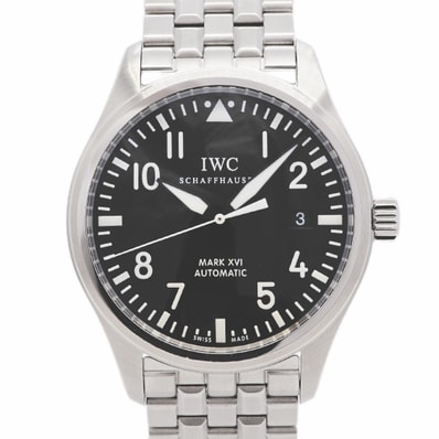 ★最終価格★SALE【6whb0094】IWC アイダブリューシー シャフハウゼン パイロットウォッチ16 IW325504 黒文字盤【中古】腕時計 メンズ