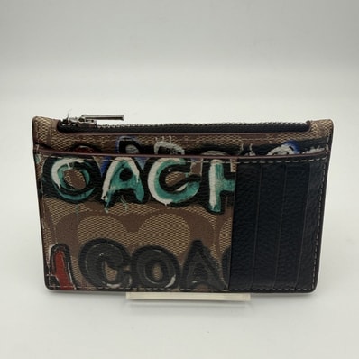 【4/23 11:00販売終了予定】COACH(コーチ)× MINT + SERF コインケース PVC ブラウン マルチカラー