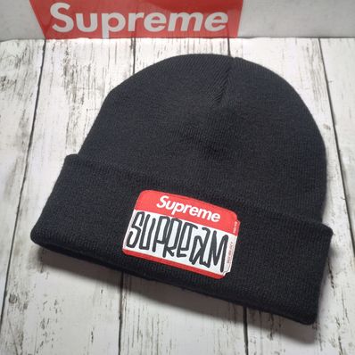 Supreme Gonz Nametag Beanie "Black"