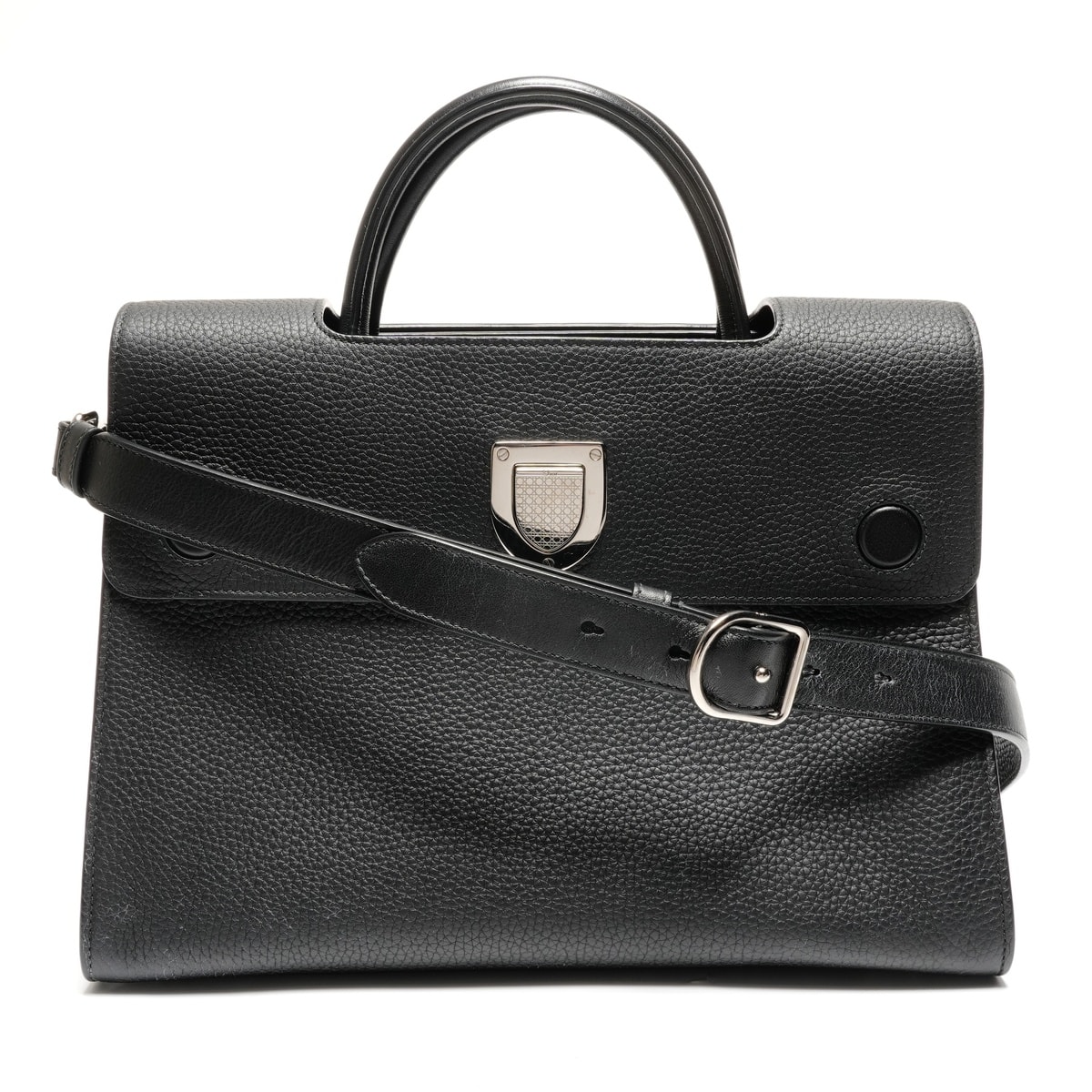 ディオール Dior ディオールエヴァー　レザー　金具シルバー ハンドバッグ【中古】