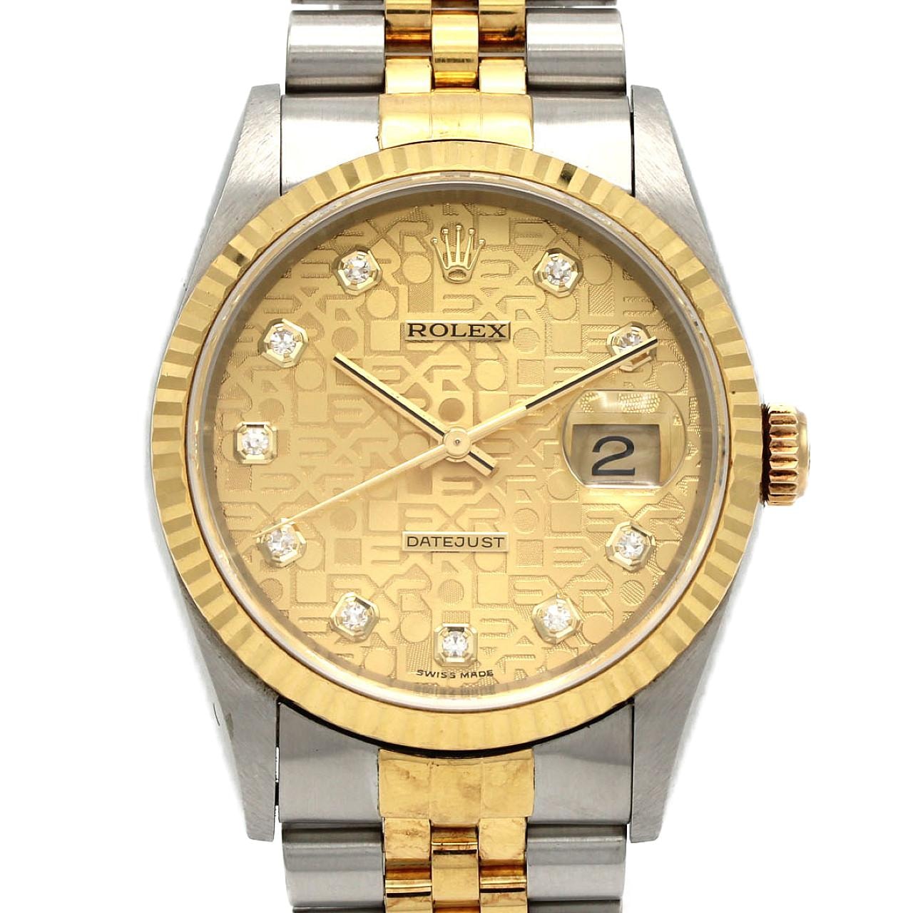 【ノーメンテナンス還元価格】ロレックス デイトジャスト 16233G SSxYG 自動巻 U番