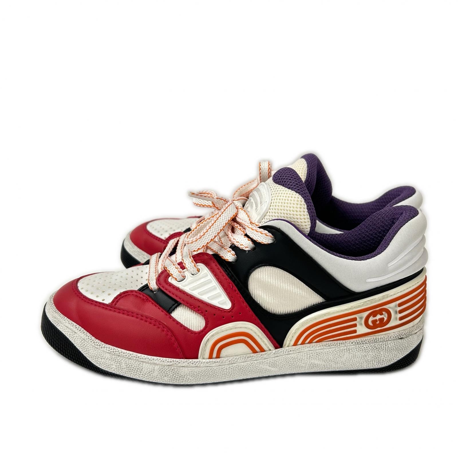 グッチ basket low-top sneakers ローカットスニーカー 35