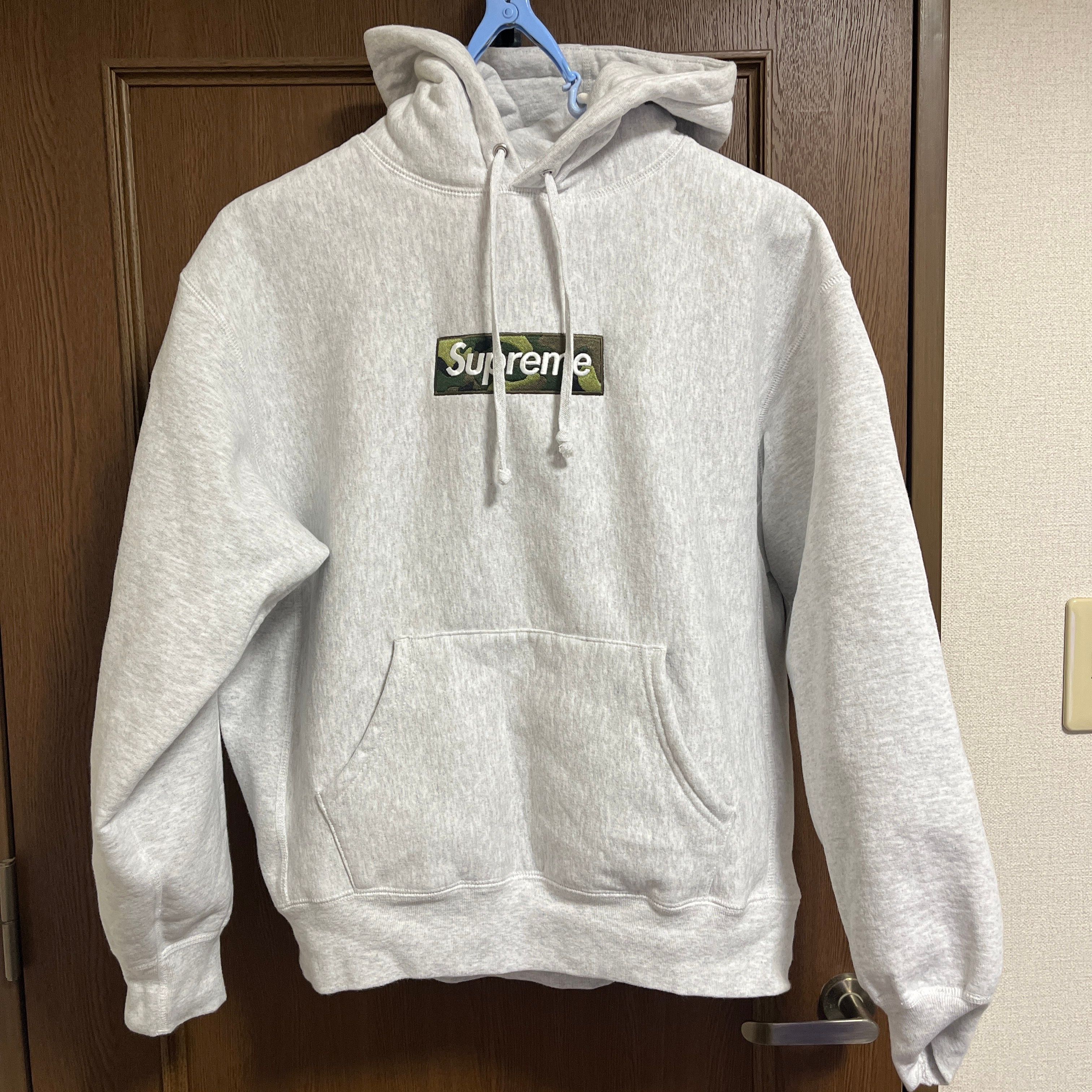Supreme Box Logo Hooded Sweatshirt "Ash Grey" (23FW)
