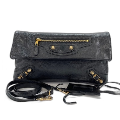 バレンシアガ BALENCIAGA ジャイアント エンブロープ 2WAY クラッチバッグ レザー【中古】
