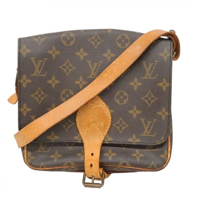 【6dc3477】ルイヴィトン ショルダーバッグ モノグラム カルトシエールMM M51253 ブラウン【中古】レディース