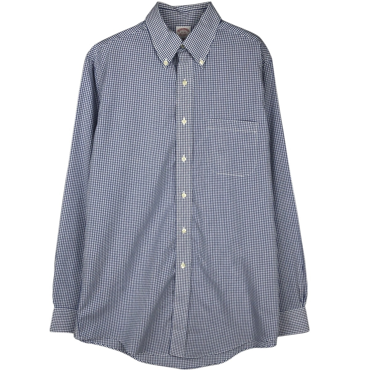 古着 ブルックスブラザーズ Brooks Brothers Est.1818 長袖 ボタンダウンチェックシャツ メンズM相当/eaa495552