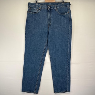 古着 リーバイス Levi's デニムパンツ 550 テーパード ジーンズ ジーパン 長ズボン 大きいサイズ w38 L34 ブルー メンズ